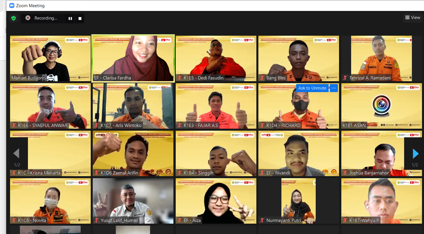 Workshop Content Creator untuk Humas Basarnas