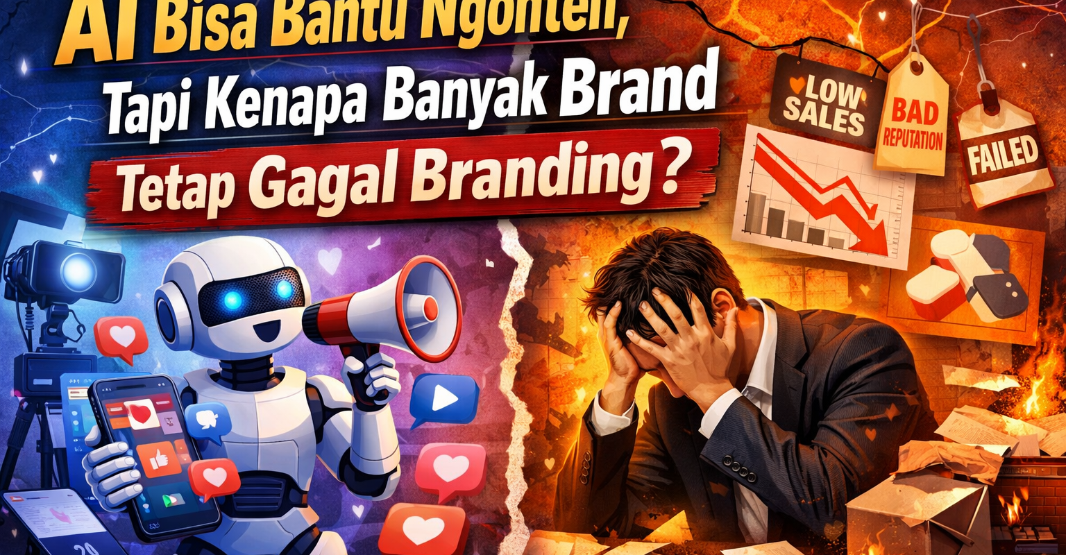 AI Bisa Bantu Ngonten, Tapi Kenapa Banyak Brand Tetap Gagal Branding?