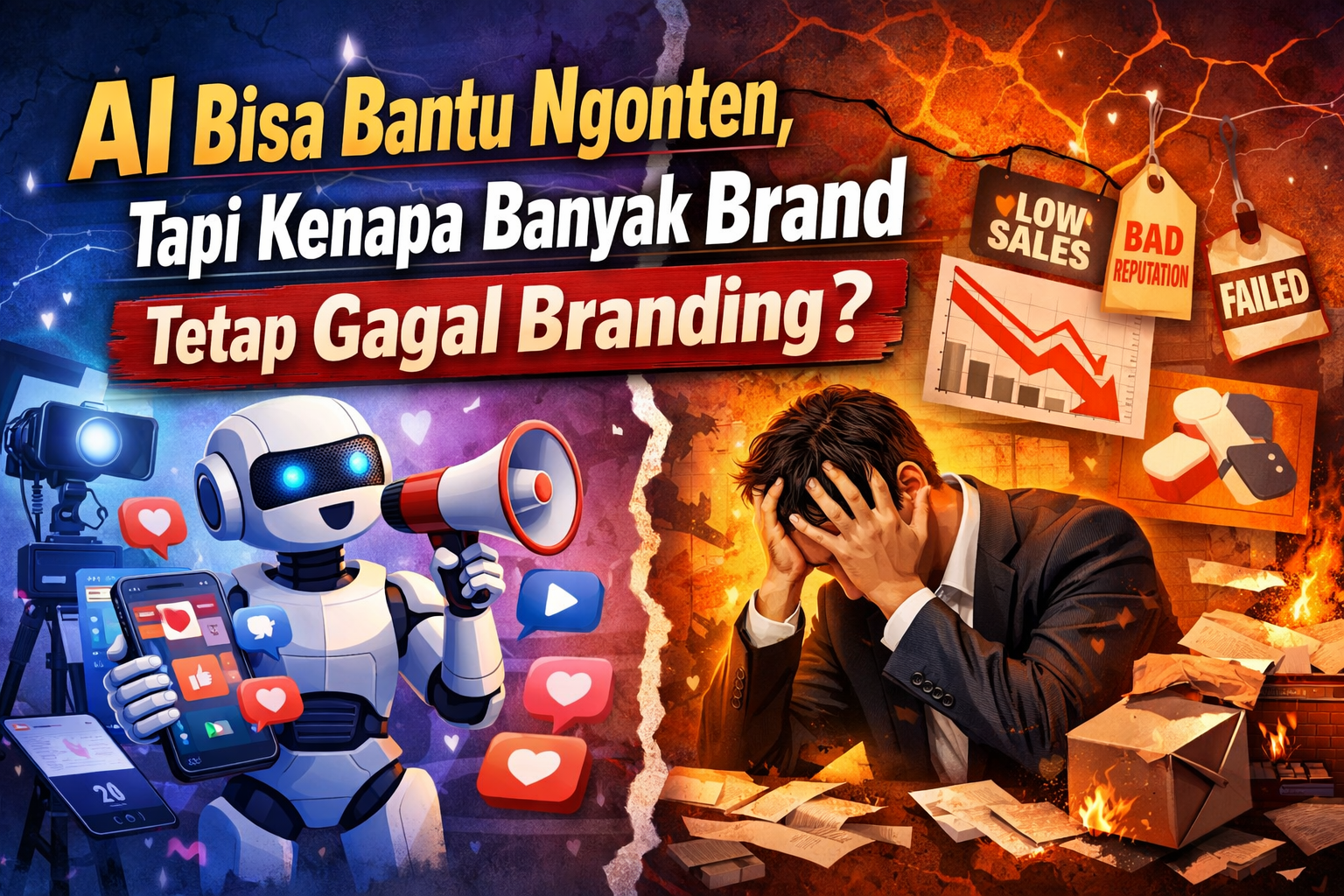 AI Bisa Bantu Ngonten, Tapi Kenapa Banyak Brand Tetap Gagal Branding?