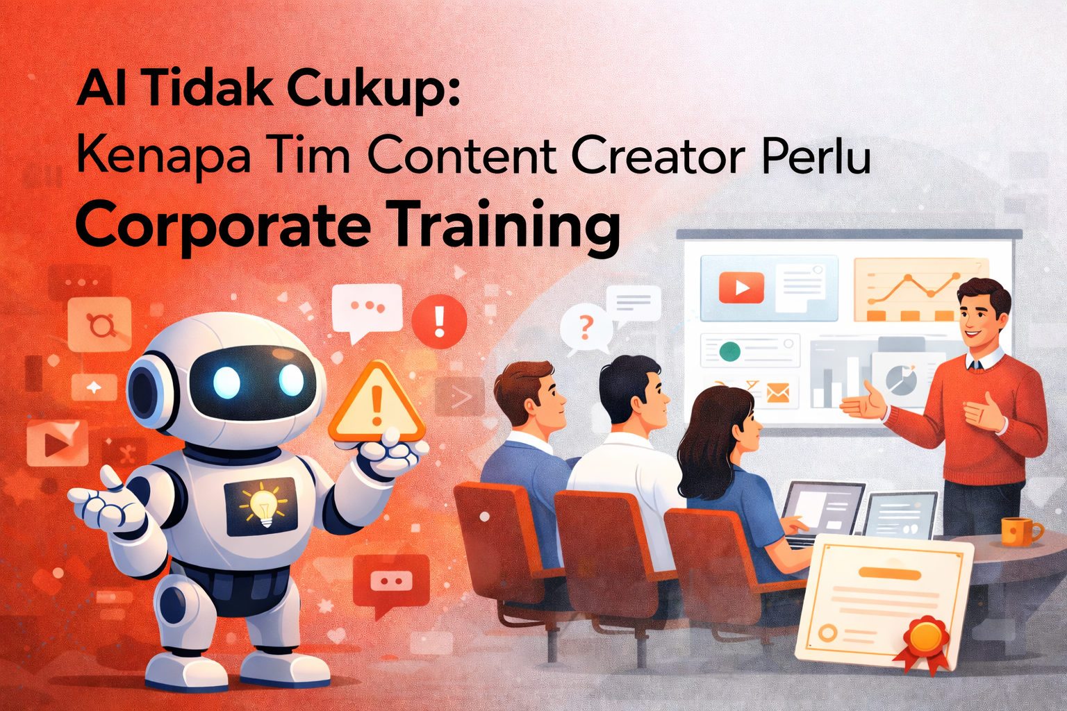 AI Tidak Cukup Tim Content Creator Perlu Corporate Training