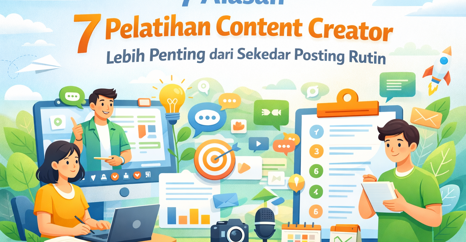 7 Alasan Pelatihan Content Creator Lebih Penting