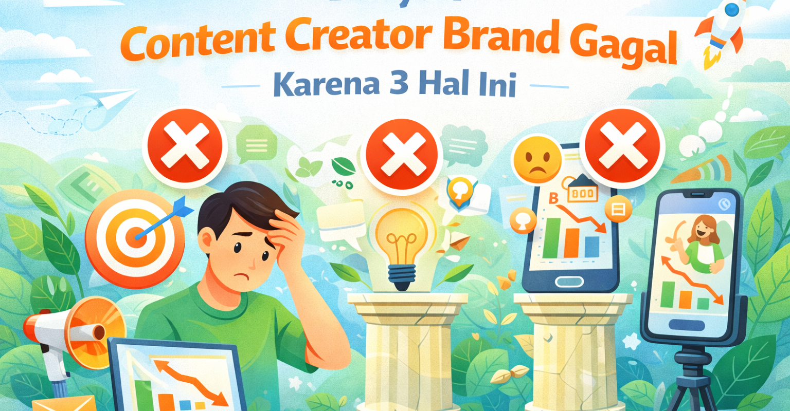 Banyak Content Creator Brand Gagal Karena 3 Hal Ini