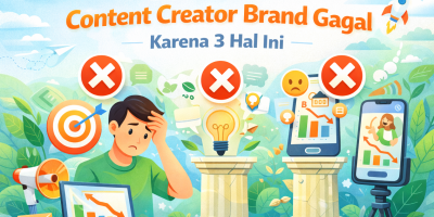 Banyak Content Creator Brand Gagal Karena 3 Hal Ini
