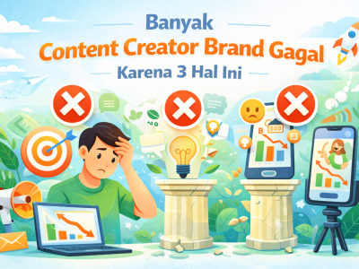 Banyak Content Creator Brand Gagal Karena 3 Hal Ini