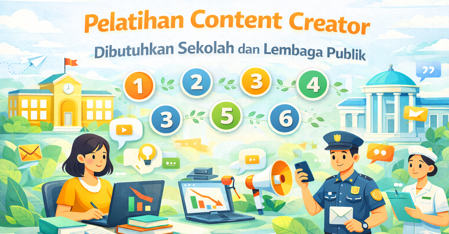 6 Alasan Pelatihan Content Creator Dibutuhkan Sekolah dan Lembaga Publik
