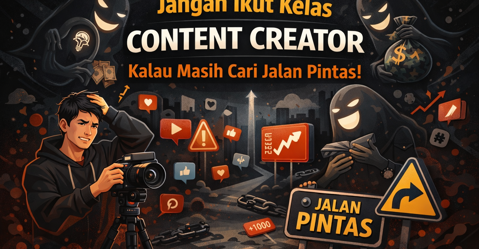 Jangan Ikut Kelas Content Creator Kalau Masih Cari Jalan Pintas!