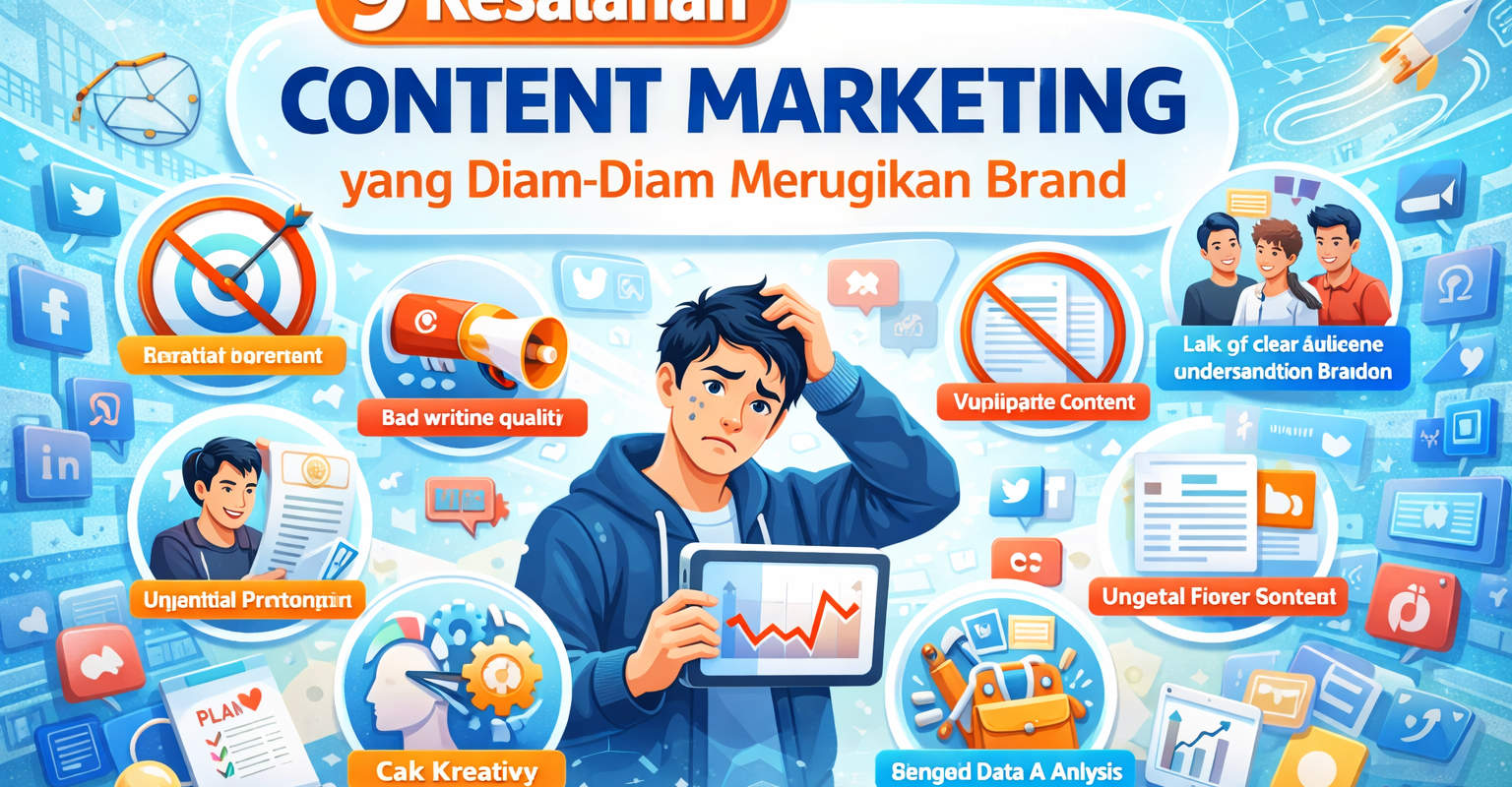 9 Kesalahan Content Marketing yang Diam-Diam Merugikan Brand