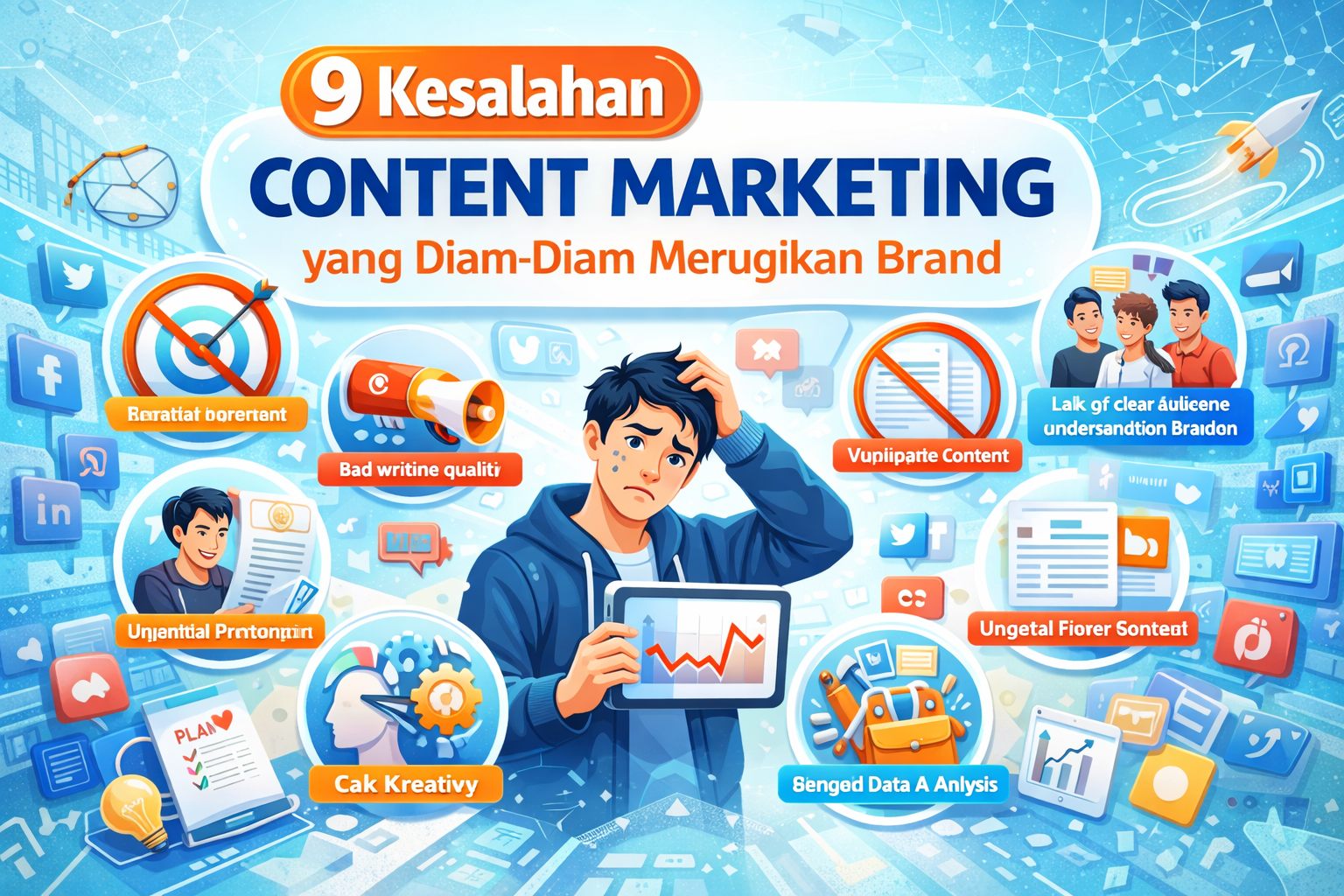 9 Kesalahan Content Marketing yang Diam-Diam Merugikan Brand