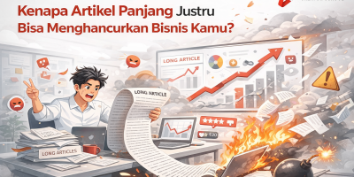 Digital Marketing 2026 Kenapa Artikel Panjang Justru Bisa Menghancurkan Bisnis Kamu