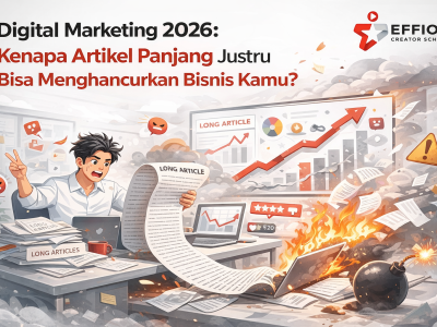 Digital Marketing 2026 Kenapa Artikel Panjang Justru Bisa Menghancurkan Bisnis Kamu