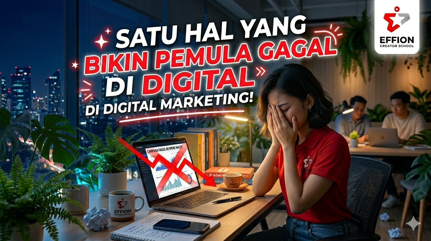 Satu Hal yang Bikin Pemula Gagal di Digital Marketing