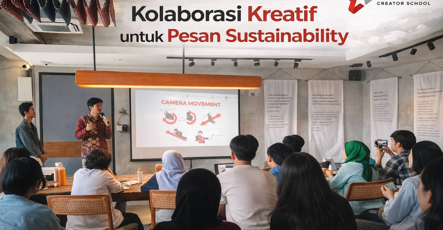 Workshop Content Creator Effion Creator School di Event Trade In Shoes