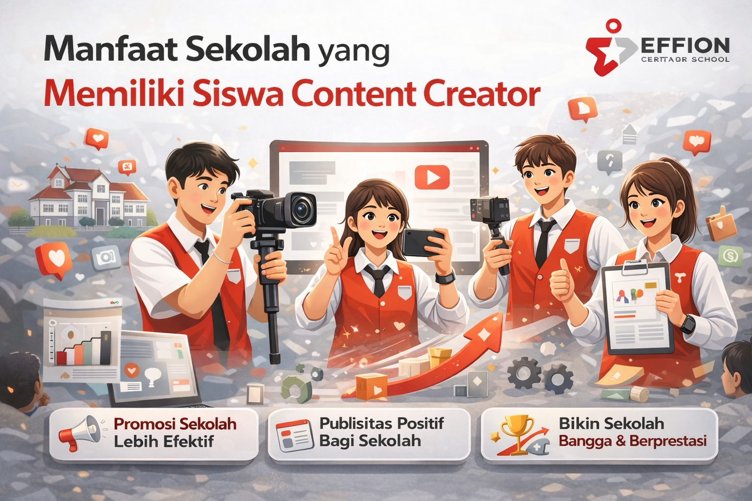 7 Manfaat Sekolah yang Memiliki Siswa Content Creator