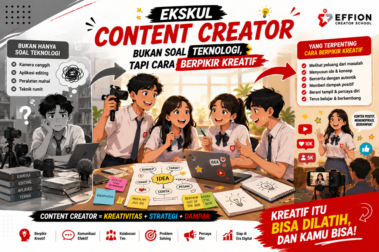 Ekskul Content Creator Bukan Soal Teknologi, Tapi Cara Berpikir Kreatif