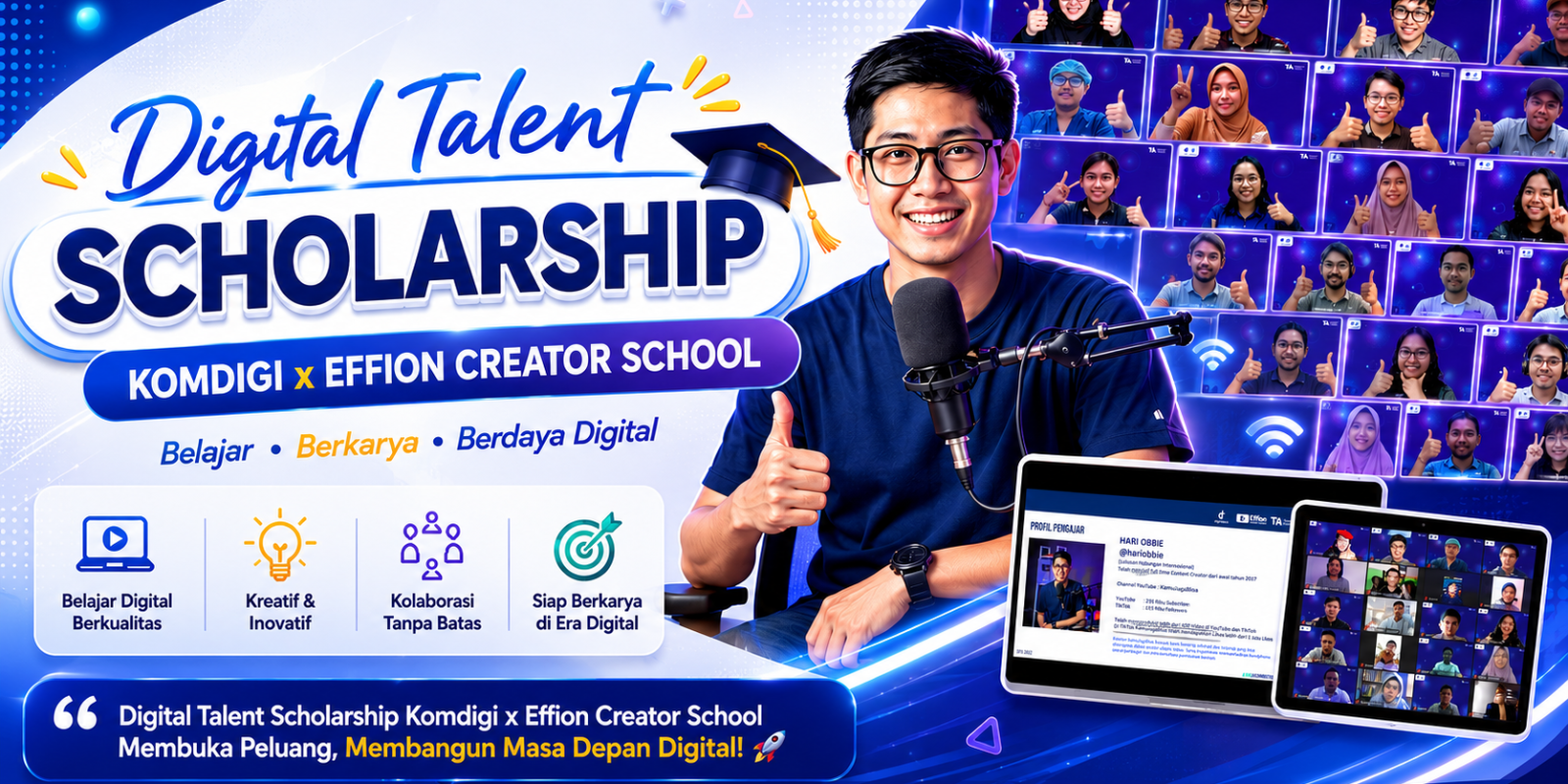 Pelatihan Content Creator: Digital Talent Scholarship Komdigi x Effion Creator School