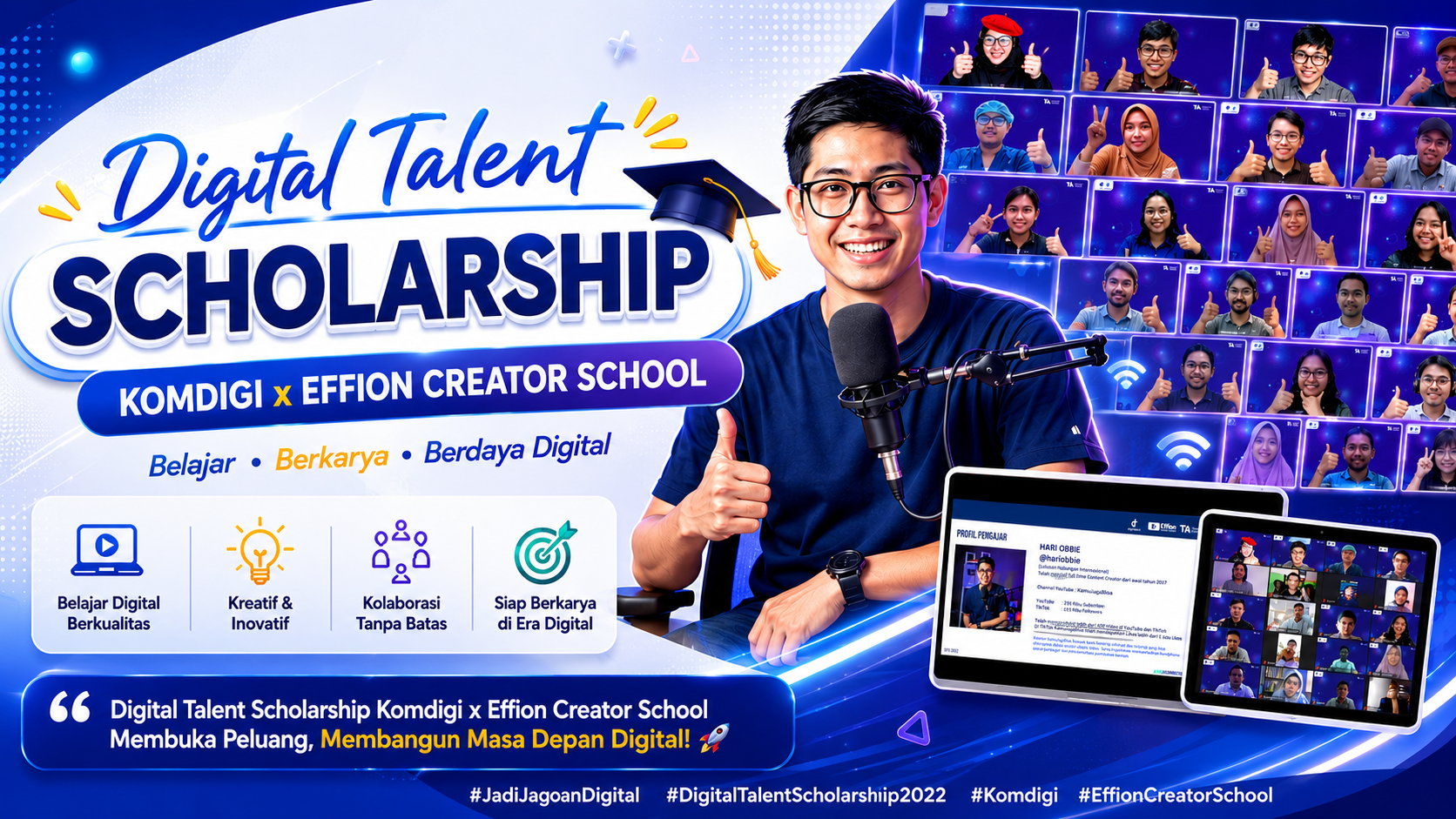 Pelatihan Content Creator: Digital Talent Scholarship Komdigi x Effion Creator School