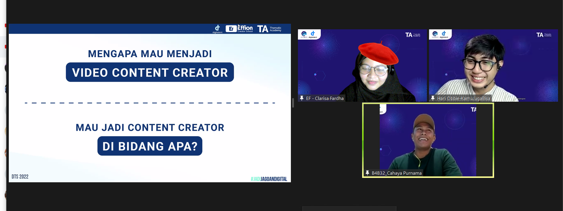 Pelatihan Content Creator sebagai Jawaban Kebutuhan Industri