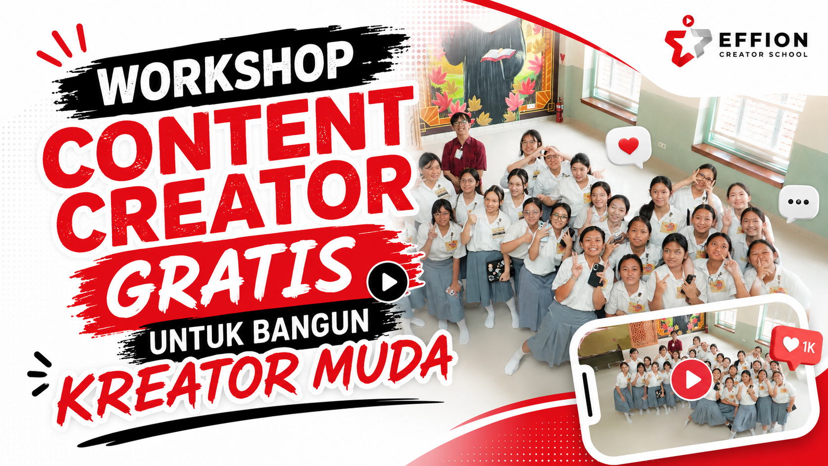 Workshop Content Creator Gratis untuk Bangun Kreator Muda