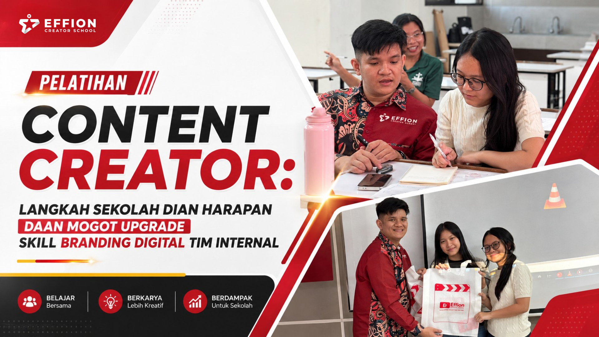 Pelatihan Content Creator: Langkah Sekolah Dian Harapan Daan Mogot Upgrade Skill Branding Digital Tim Internal