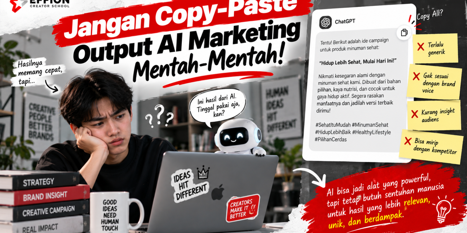 Jangan Copy-Paste Output AI Marketing Mentah-Mentah!