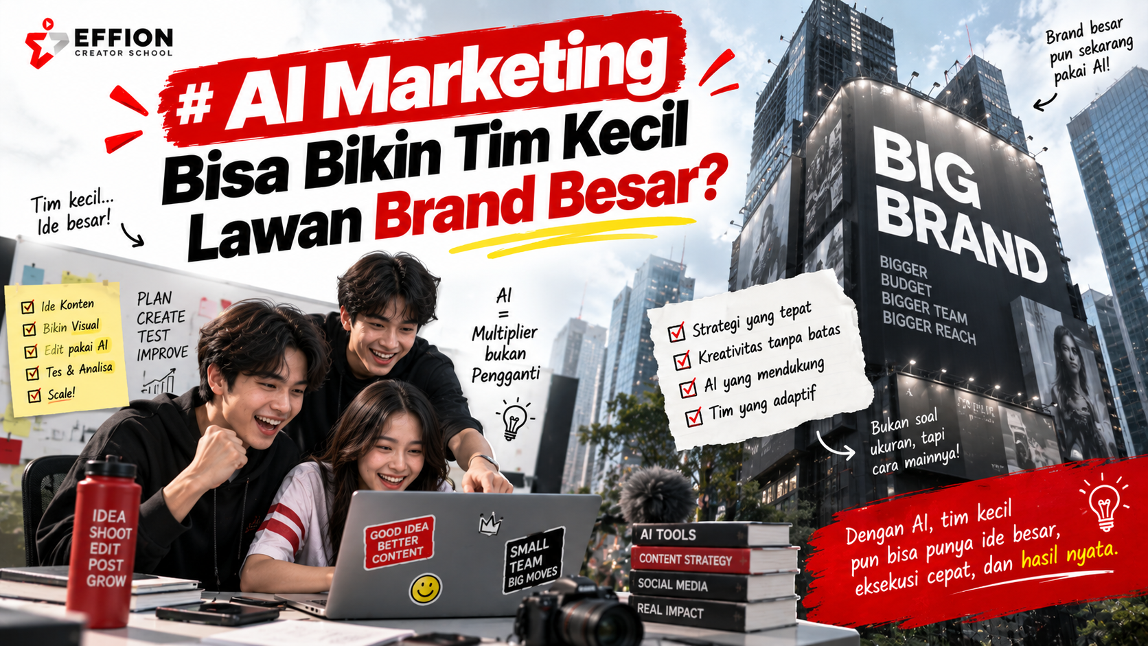 AI Marketing Bisa Bikin Tim Kecil Lawan Brand Besar?