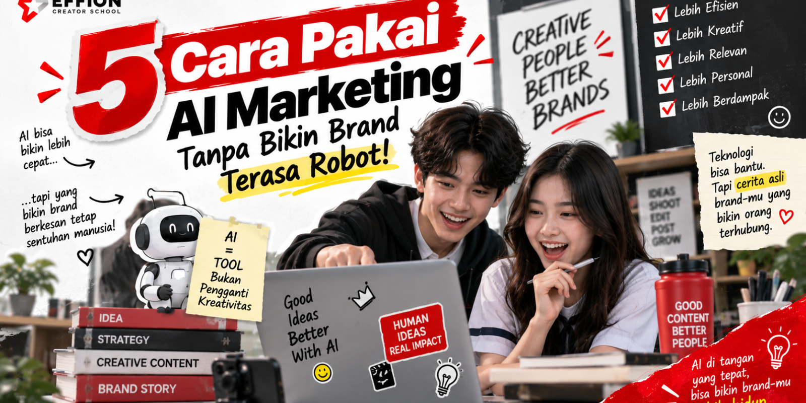 5 Cara Pakai AI Marketing Tanpa Bikin Brand Terasa Robot!