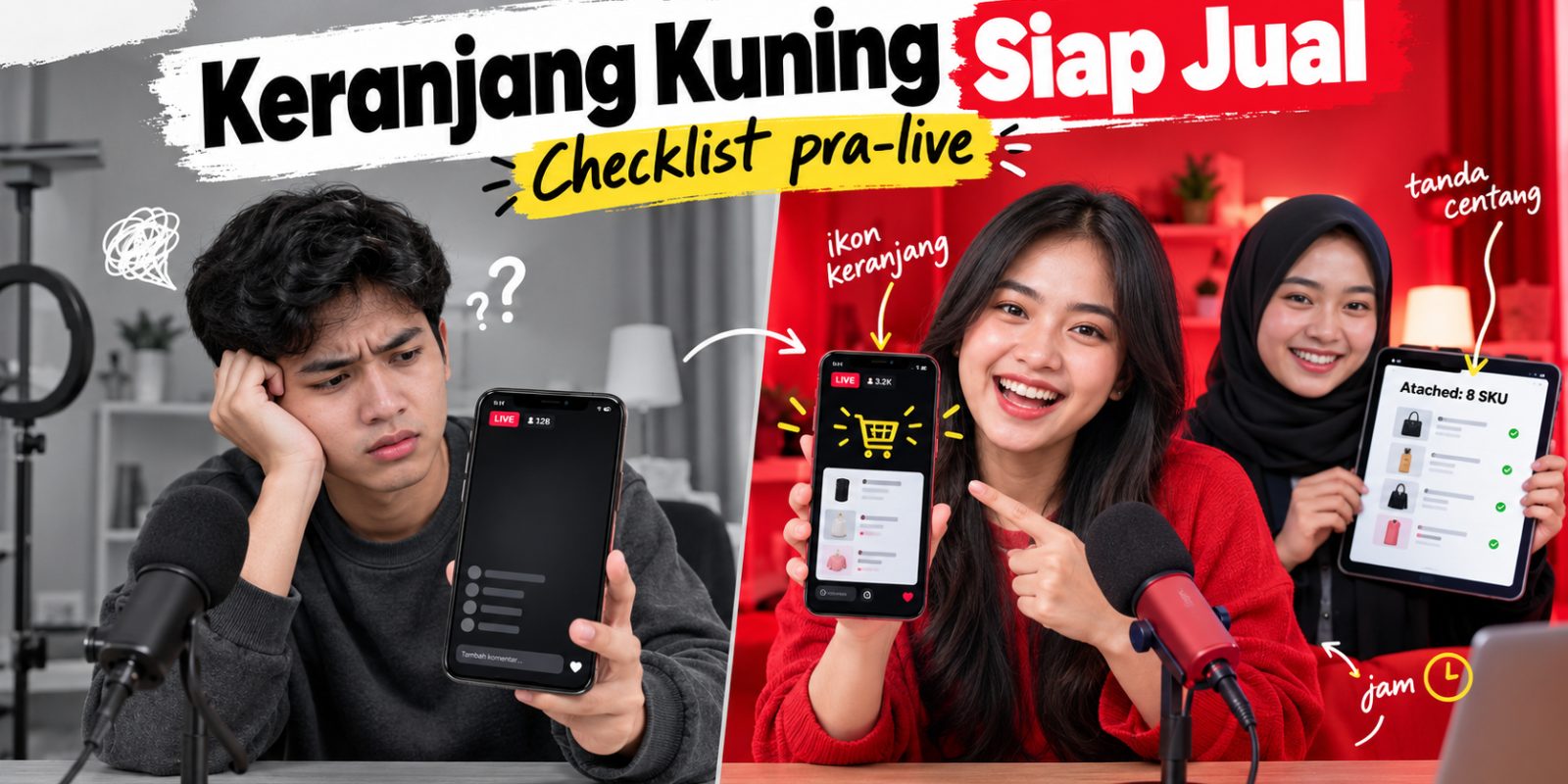 Cara Menambahkan Keranjang Kuning di Live TikTok: 8 Langkah live shopping