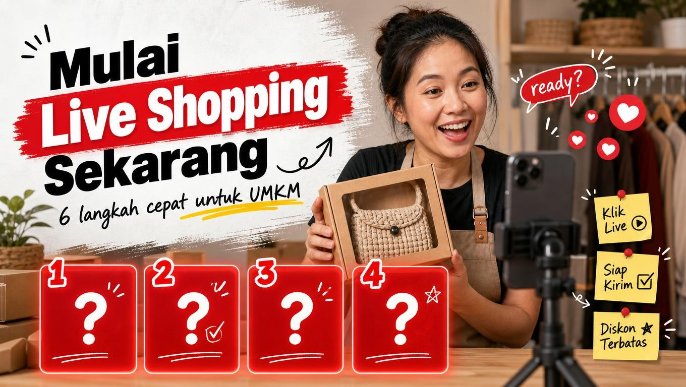 Live shopping online shop untuk UMKM: 9 Tips Praktis Mulai Jualan