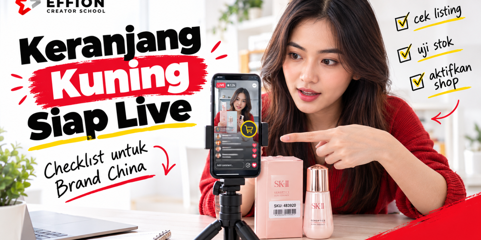 Cara Menambahkan Keranjang Kuning di Live Shopping TikTok untuk Brand China