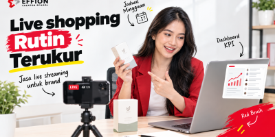 Jasa live streaming TikTok Shop untuk brand: Rutin live shopping terukur