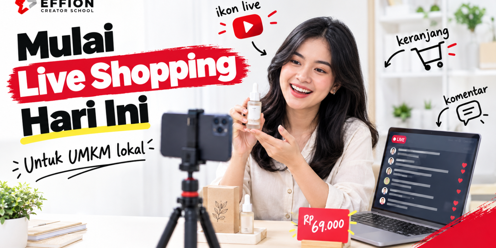 Jual online untuk UMKM lokal: 9 Mitos vs Fakta live shopping
