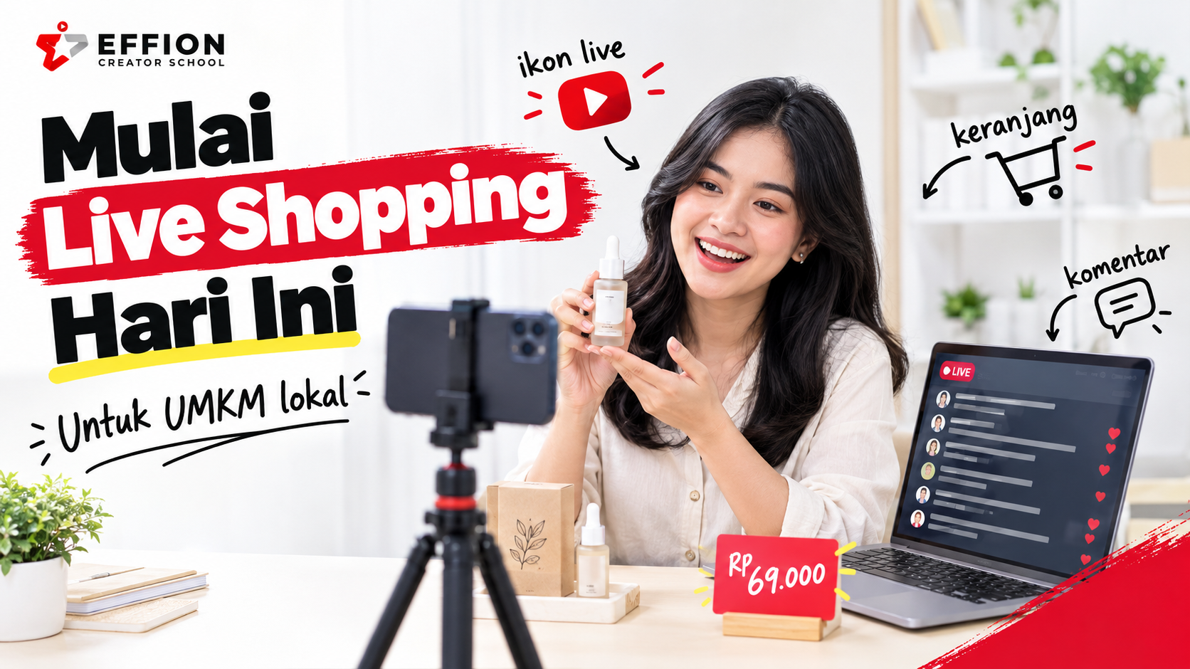 Jual online untuk UMKM lokal: 9 Mitos vs Fakta live shopping