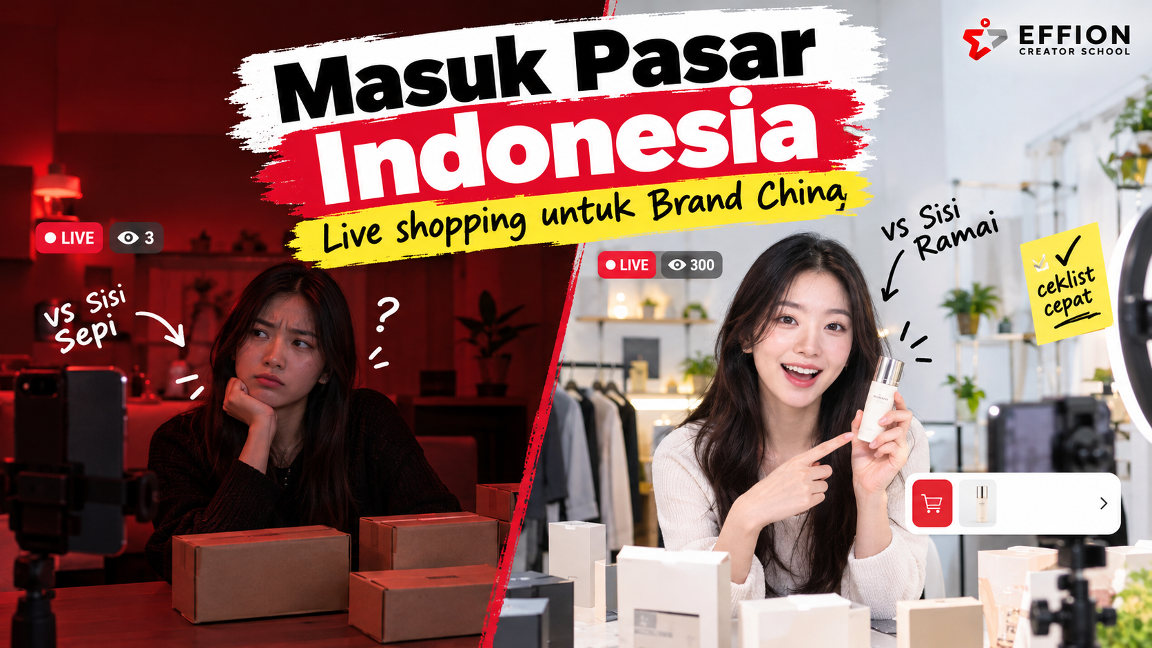 Online shop live shopping untuk Brand China: 9 FAQ Masuk Indonesia