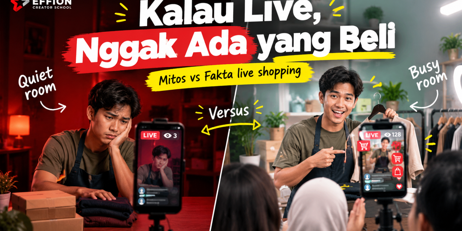 Online shop live shopping: 9 Mitos vs Fakta untuk UMKM Pemula