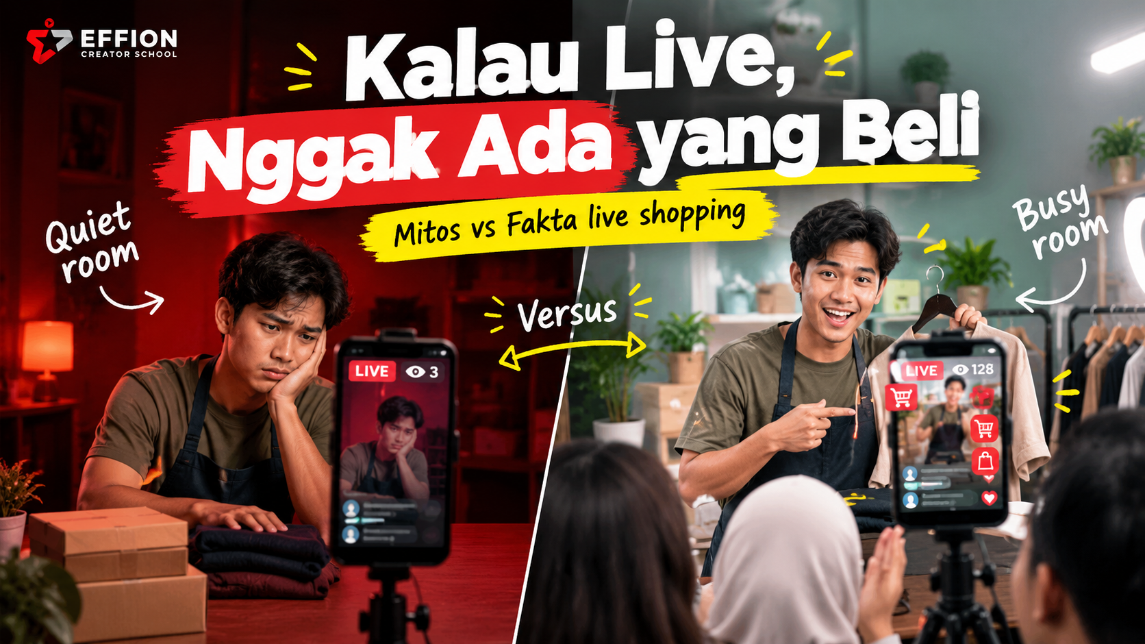 Online shop live shopping: 9 Mitos vs Fakta untuk UMKM Pemula