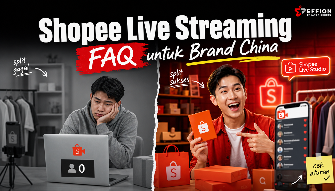 Shopee Live Streaming: 9 FAQ Live Shopping untuk Brand China