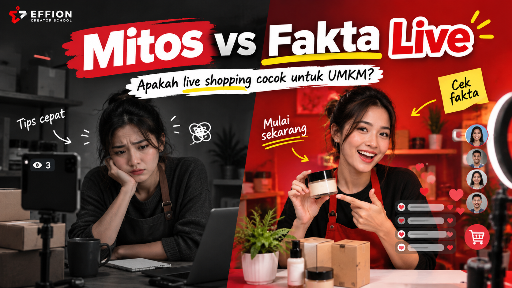 Tren live shopping: Mitos yang Bikin UMKM Ragu Live Jualan